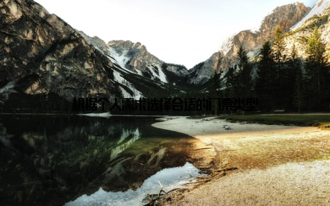 根据个人需求选择合适的门票类型